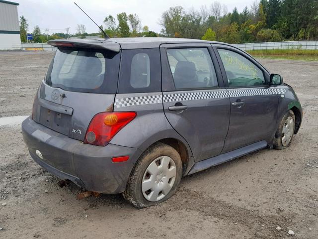 JTKKT624240069872 - 2004 TOYOTA SCION XA GRAY photo 4