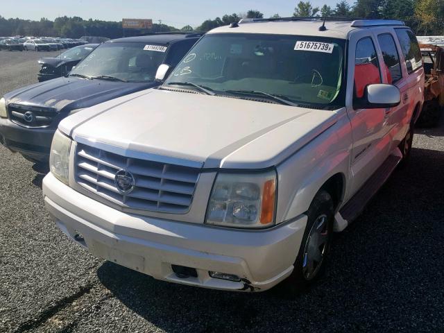 3GYFK66N24G270563 - 2004 CADILLAC ESCALADE E WHITE photo 2