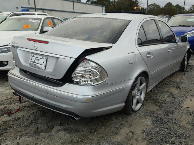 WDBUF56X69B416104 - 2009 MERCEDES-BENZ E 350 SILVER photo 4