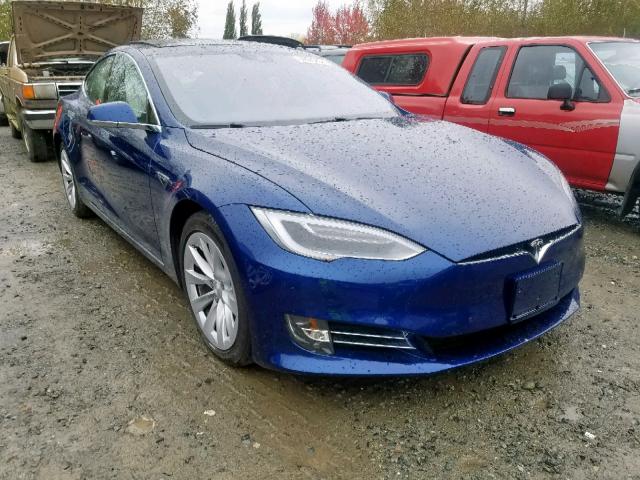 5YJSA1E27GF152956 - 2016 TESLA MODEL S أزرق صورة 1