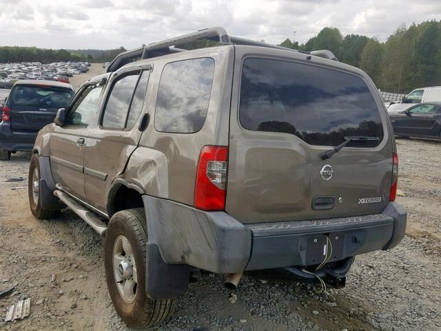 5N1ED28T24C679399 - 2004 NISSAN XTERRA XE GRAY photo 3