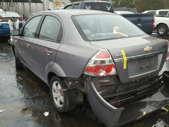 KL1TD56647B048357 - 2007 CHEVROLET AVEO BASE Boz foto 3