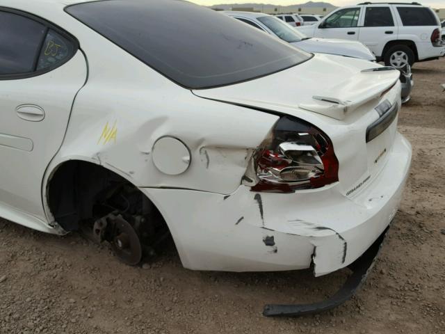 2G2WP552981127430 - 2008 PONTIAC GRAND PRIX WHITE photo 9