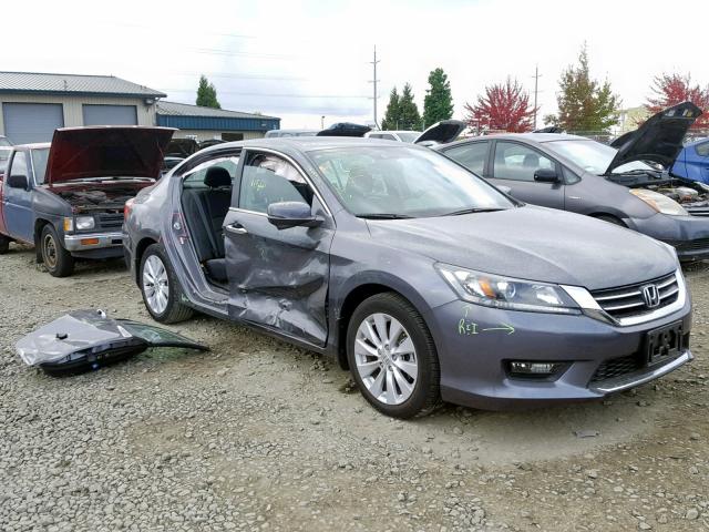 1HGCR2F80EA155095 - 2014 HONDA ACCORD EXL GRAY photo 1