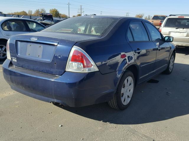 3FAHP06Z67R119448 - 2007 FORD FUSION S BLUE photo 4