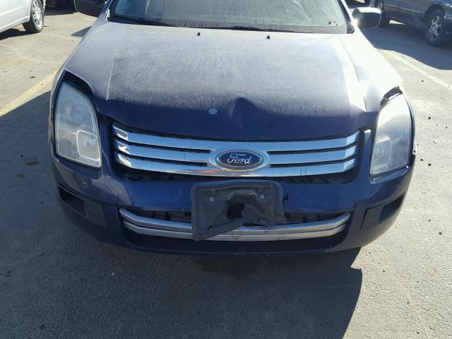 3FAHP06Z67R119448 - 2007 FORD FUSION S BLUE photo 9