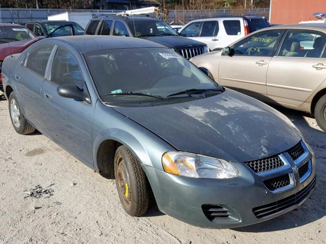 1B3EL46X75N657253 - 2005 DODGE STRATUS SX GREEN photo 1