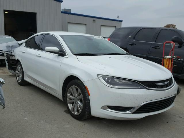 1C3CCCAB4FN603975 - 2015 CHRYSLER 200 LIMITE WHITE photo 1