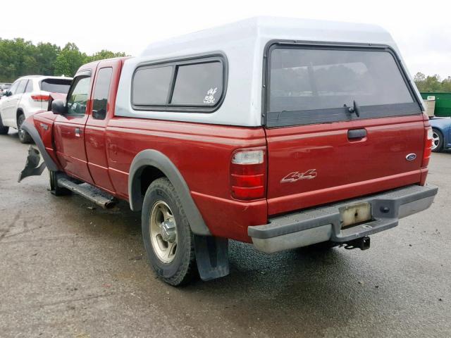 1FTZR15E01TA42708 - 2001 FORD RANGER SUP RED photo 3