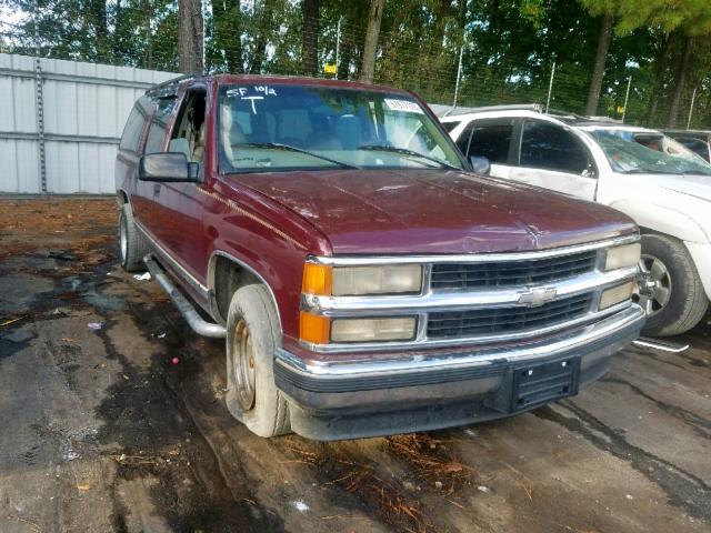 3GNEC16R0WG138674 - 1998 CHEVROLET SUBURBAN C RED photo 1