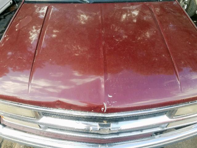 3GNEC16R0WG138674 - 1998 CHEVROLET SUBURBAN C RED photo 7