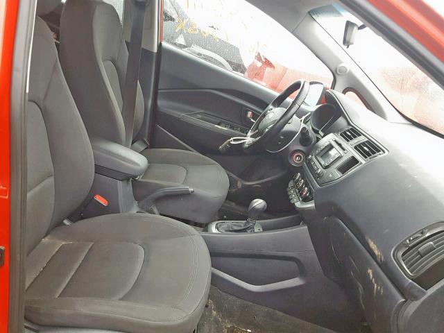 KNADN5A35C6013768 - 2012 KIA RIO EX RED photo 5