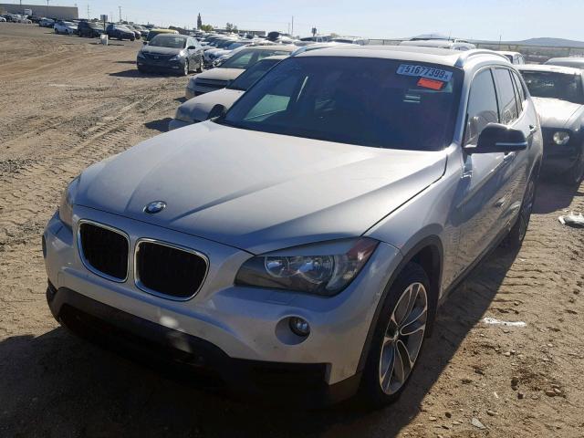 WBAVL1C57EVY17385 - 2014 BMW X1 XDRIVE2 SILVER photo 2