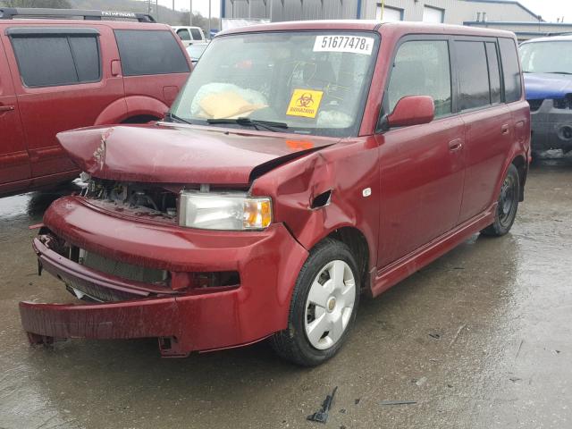 JTLKT334764103468 - 2006 TOYOTA SCION XB Tünd qırmızı foto 2
