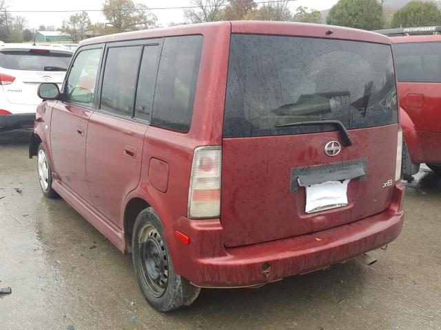 JTLKT334764103468 - 2006 TOYOTA SCION XB Tünd qırmızı foto 3