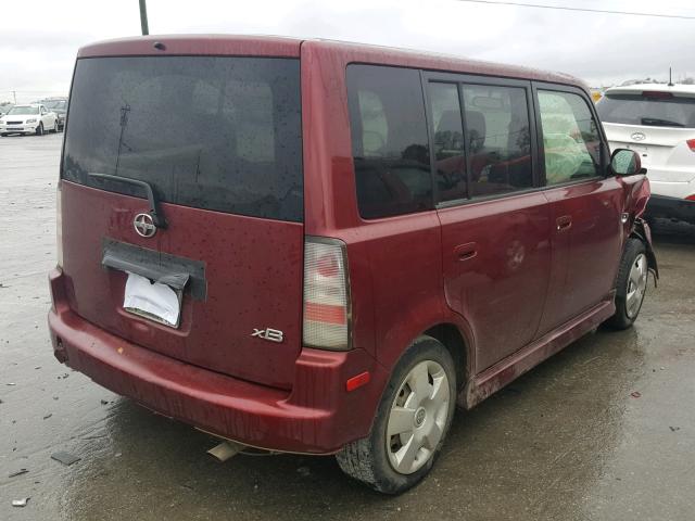 JTLKT334764103468 - 2006 TOYOTA SCION XB Tünd qırmızı foto 4