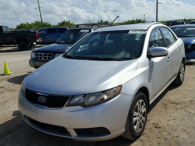 KNAFU4A2XA5116247 - 2010 KIA FORTE EX SILVER photo 2