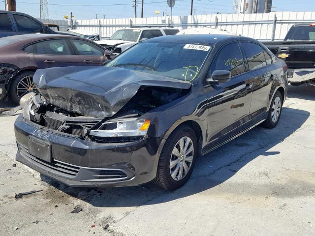 3VW2K7AJ7EM393919 - 2014 VOLKSWAGEN JETTA BASE 黑色 照片 2