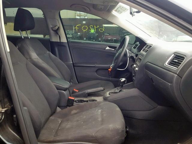 3VW2K7AJ7EM393919 - 2014 VOLKSWAGEN JETTA BASE 黑色 照片 5