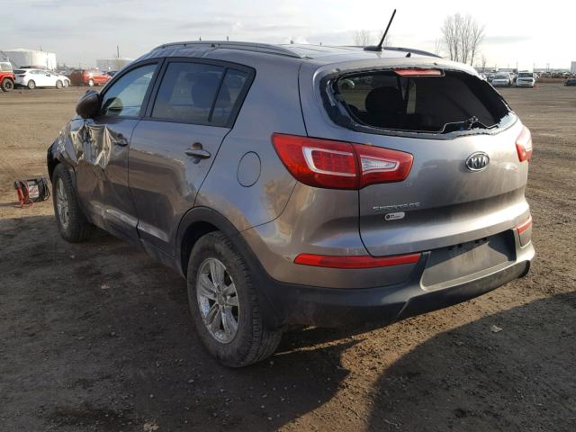 KNDPB3A22C7294362 - 2012 KIA SPORTAGE B GRAY photo 3