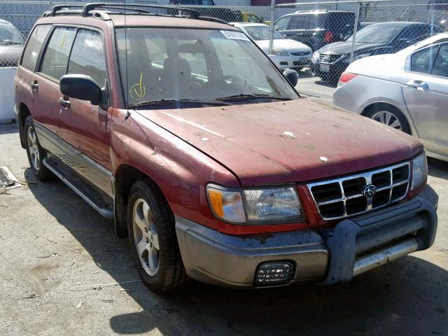 JF1SF6555WG783109 - 1998 SUBARU FORESTER S ბურგუნდია ფოტო 1