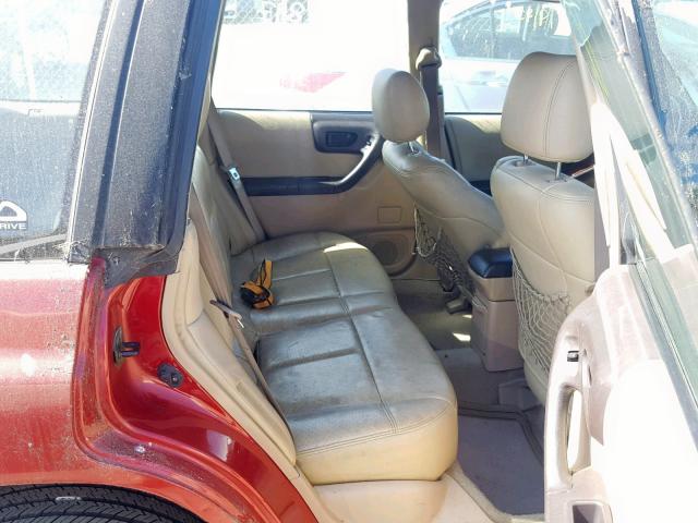 JF1SF6555WG783109 - 1998 SUBARU FORESTER S ბურგუნდია ფოტო 6