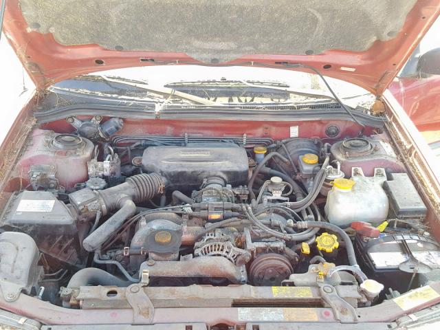 JF1SF6555WG783109 - 1998 SUBARU FORESTER S ბურგუნდია ფოტო 7