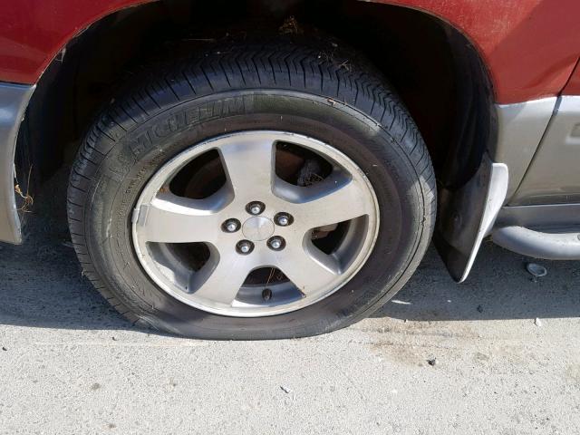 JF1SF6555WG783109 - 1998 SUBARU FORESTER S ბურგუნდია ფოტო 9