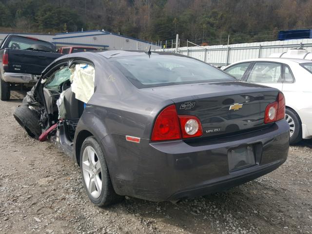 1G1ZB5E13BF212156 - 2011 CHEVROLET MALIBU LS GRAY photo 3