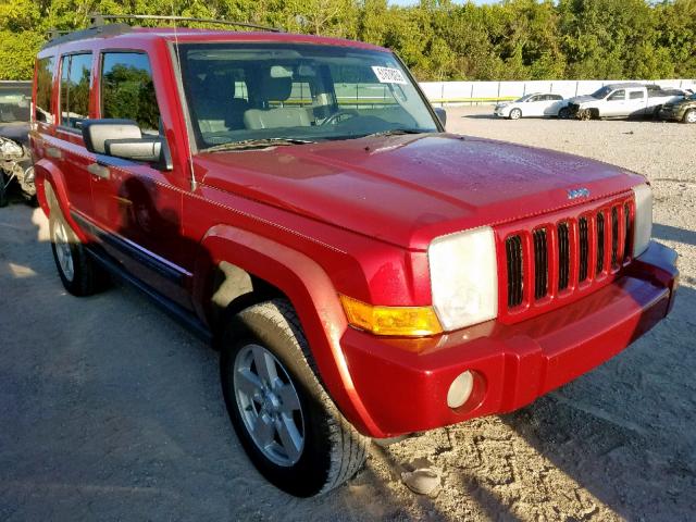 1J8HH48N16C230925 - 2006 JEEP COMMANDER RED photo 1