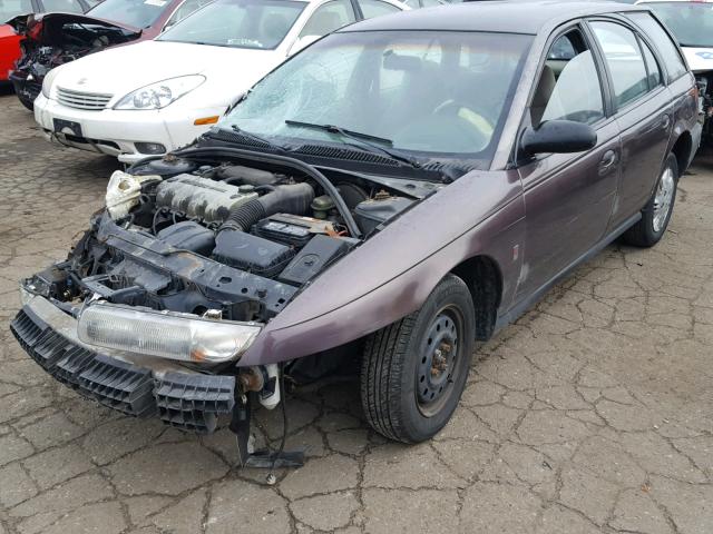 1G8ZH828XWZ170205 - 1998 SATURN SW1 PURPLE photo 2