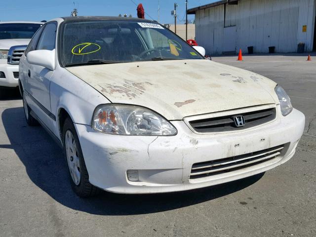 1HGEJ6227XL085420 - 1999 HONDA CIVIC DX WHITE photo 1