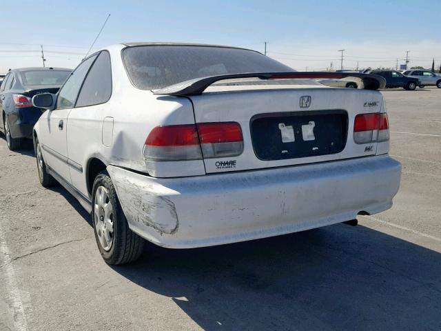 1HGEJ6227XL085420 - 1999 HONDA CIVIC DX WHITE photo 3