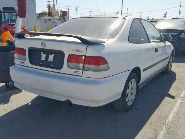 1HGEJ6227XL085420 - 1999 HONDA CIVIC DX WHITE photo 4