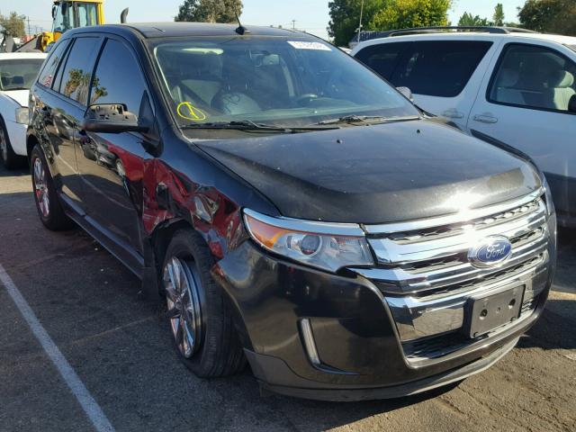 2FMDK3J98DBA44256 - 2013 FORD EDGE SEL BLACK photo 1