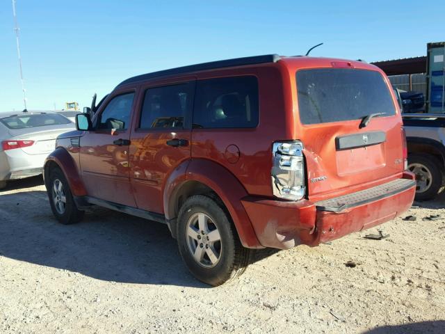 1D8GU28KX8W137932 - 2008 DODGE NITRO SXT ORANGE photo 3