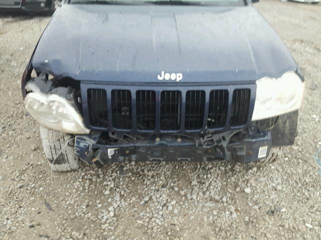 1J4GR48K75C651028 - 2005 JEEP GRAND CHER BLUE photo 7