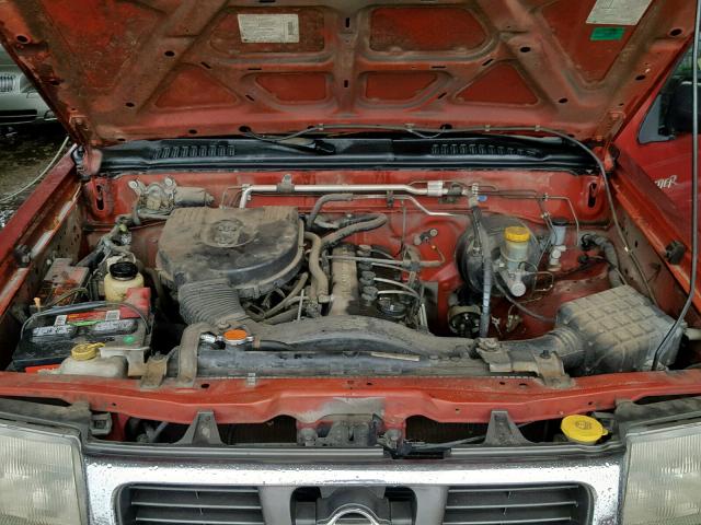 1N6DD21S3YC416200 - 2000 NISSAN FRONTIER X RED photo 7