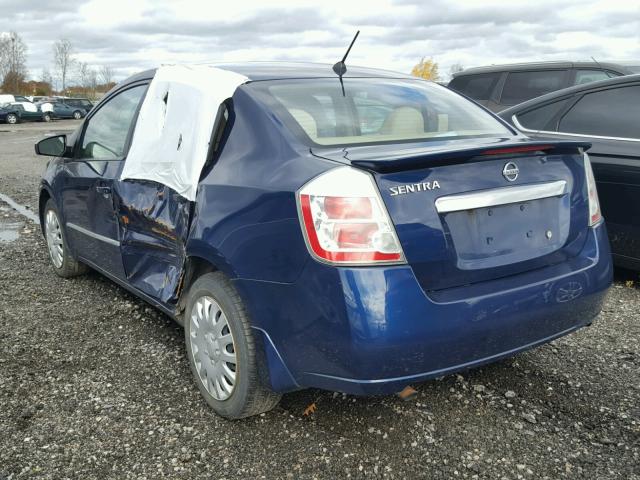 3N1AB6AP7BL603534 - 2011 NISSAN SENTRA 2.0 BLUE photo 3