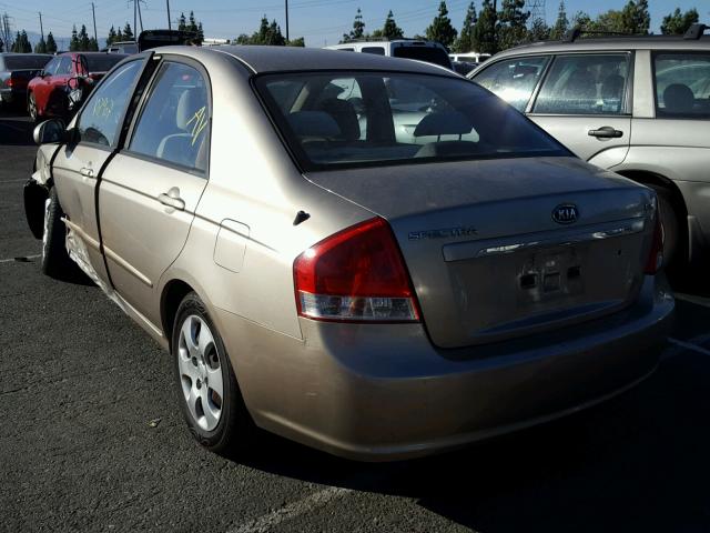 KNAFE122075481202 - 2007 KIA SPECTRA EX GOLD photo 3