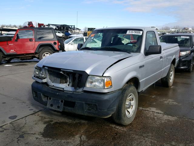 1FTYR10D66PA51360 - 2006 FORD RANGER SILVER photo 2