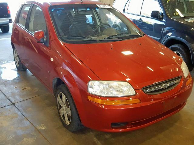KL1TD66608B256484 - 2008 CHEVROLET AVEO BASE Қызыл фото 1