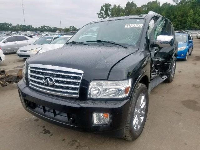 5N3ZA0NF1AN903430 - 2010 INFINITI QX56 BLACK photo 2