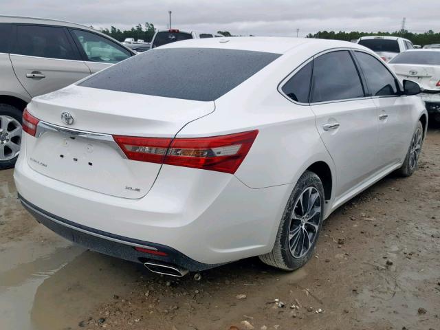 4T1BK1EB0HU261714 - 2017 TOYOTA AVALON XLE WHITE photo 4