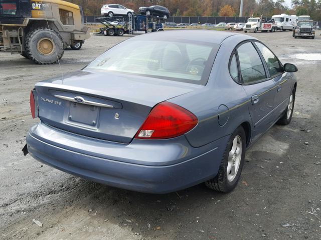 1FAFP55S41G284549 - 2001 FORD TAURUS SES BLUE photo 4