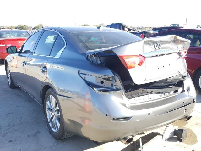 JN1BV7APXEM689045 - 2014 INFINITI Q50 BASE CHARCOAL photo 3