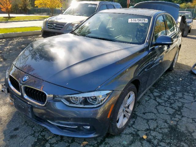 WBA8D9C5XHK678481 - 2017 BMW 330 XI GRAY photo 2