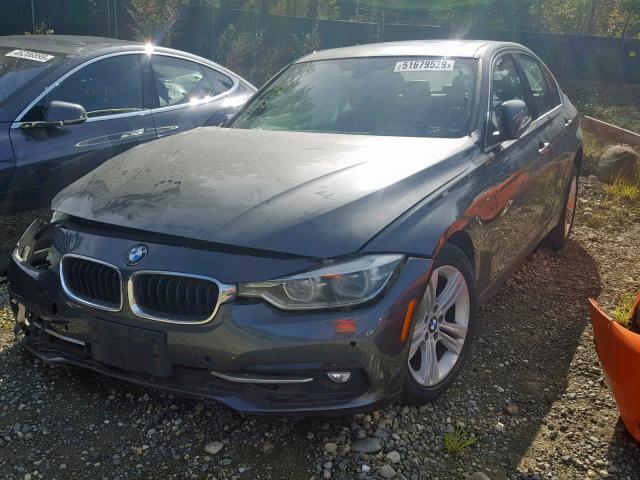 WBA8D9C59HK678357 - 2017 BMW 330 XI GRAY photo 2