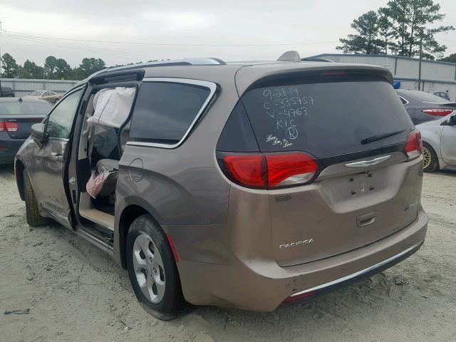 2C4RC1L76JR124763 - 2018 CHRYSLER PACIFICA H BROWN photo 3