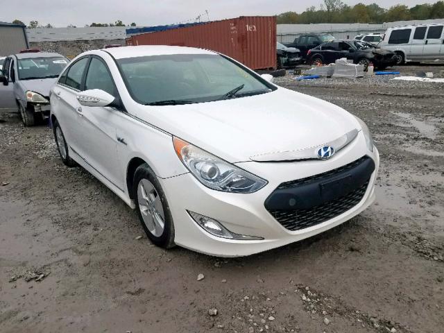 KMHEC4A4XCA029635 - 2012 HYUNDAI SONATA HYB WHITE photo 1